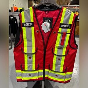 Red and Yellow Reflective Surveyor Vest